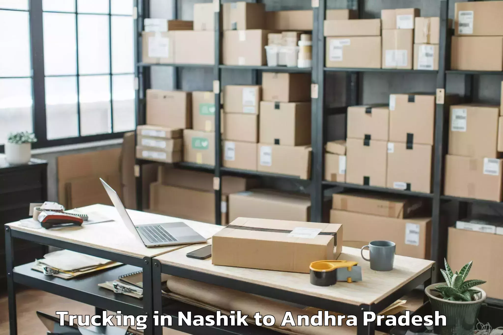 Leading Nashik to Bhimunipatnam Trucking Provider